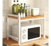 Soporte multifuncional para estante de microondas, organizador de encimera de cocina y soporte de impresora para solución de almacenamiento en casa y oficina