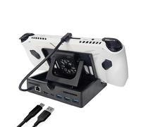 Soporte multifuncional para juegos, ventilador de refrigeración, adaptador de concentrador ajustable, estación de acoplamiento para consolas de juegos RogAlly, base multifuncional, ventilador de