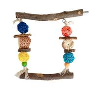 Soporte multifuncional para loros, juguete para moler y rascar hamacas, juguete de pie para loro, perca de pie