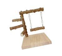 Soporte multifuncional para loros, juguete rascador para amolar, hamacas, juguete de pie para loros