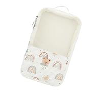 Soporte multifuncional para pañales con correas, interior espacioso para recuperación rápida de artículos, bolsa de bolsillo