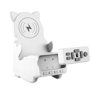 Soporte multifuncional para teléfono de escritorio para carga de 16, 15, 14, con altavoces, regalos para mujeres y hombres con control remoto de giro de página