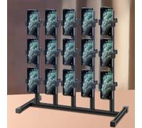 Soporte multifuncional para teléfono de escritorio, soporte de transmisión de 20 asientos con altura ajustable de 360°, perfecto para juegos y control de grupo, organizador ideal para teléfono celular