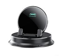 Soporte multifuncional para teléfono, soporte giratorio de 360° para salpicadero de coche con base de silicona antideslizante, bloqueo de resorte seguro y gestión de cables para todos los teléfonos
