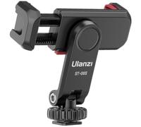 Soporte multifuncional para teléfono Ulanzi St-06s con abrazadera, soporte para trípode de teléfono giratorio 360 grados y doble zapata fría.