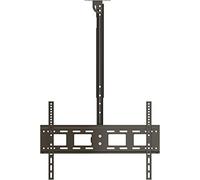 Soporte multifuncional para TV de techo giratorio de 360°, soporte telescópico e inclinable, soporta pantallas de 32 pulgadas y 65 pulgadas de hasta 110 libras, ideal para uso doméstico y de oficina.