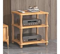 Soporte multimedia AV - Estantería audiovisual para juegos y estéreo - Elegante estante de almacenamiento multifuncional para reproductor de discos y equipos de audio