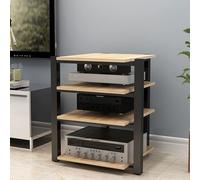 Soporte multimedia AV, gabinete de video HIFI de 3 niveles, estante de componentes de audio para cine en casa, estante amplificador de CD, gabinete de equipo de cine para sistema de sonido