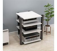 Soporte multimedia AV, gabinete de video HIFI de 3 niveles, estante de componentes de audio para cine en casa, estante amplificador de CD, gabinete de equipo de cine para sistema de sonido