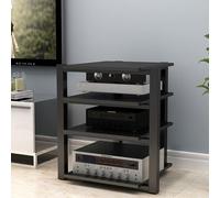Soporte multimedia AV, gabinete de video HIFI de 3 niveles, estante de componentes de audio para cine en casa, estante amplificador de CD, gabinete de equipo de cine para sistema de sonido