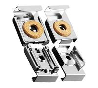 Soporte Mural de Espejo | Ganchos Inoxidables Ferretería,4 Piezas de Ganchos Espejo para Montaje en Pared,para Oficina en Casa, Baño, Vestidor, Valla Publicitaria, Azulejos, Puerta de Armario de Vidri