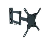 Soporte mural DELTACO para TV/pantalla, 15-40, max 20kg, 3 conductores, negro