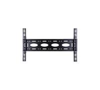 Soporte mural fijo - B-TECH - Monitor - Acero negro - Capacidad 80 kg - VESA 600