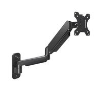 Soporte mural for monitor, 17-32 pulgadas, Ajustable en altura | Telescópico, Brazo articulado, Rotación de 360°, Montaje en pared(Aluminum arm free height positioning 17-32 in)
