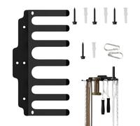 Soporte Mural Para Barras | Colgador De Pared Con 7 Ganchos | Rack de Mancuernas para Garaje | para Barra Kettlebell Mancuerna Gimnasio Casa Garaje Fitness Ejercicio