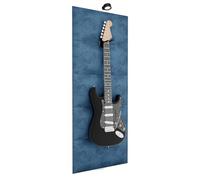 Soporte mural para guitarra con luces RGB y paneles acústicos | Expositor absorbente de sonido con LED Multicolor | Color de lámpara: Negro | Color del panel: [Azul | PANELS+BlackLamp (125x50cm)]