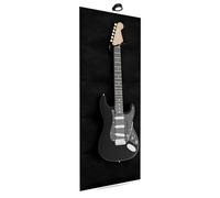 Soporte mural para guitarra con luces RGB y paneles acústicos | Expositor absorbente de sonido con LED Multicolor | Color de lámpara: Negro | Color del panel: [Negro | PANELS+BlackLamp (125x50cm)]