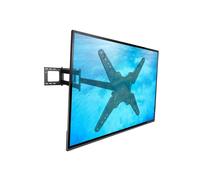 Soporte mural para TV - Novedad de fibra - LONGO 100 - Orientable - Extensible - Acero blanco