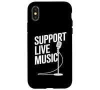 Soporte Música en vivo Banda local Música local Soporte Música en vivo Carcasa para iPhone X/XS