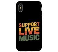 Soporte Música en vivo Banda local Música local Soporte Música en vivo Carcasa para iPhone X/XS