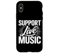 Soporte Música en vivo Banda local Música local Soporte Música en vivo Carcasa para iPhone X/XS