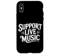 Soporte Música en vivo Banda local Música local Soporte Música en vivo Carcasa para iPhone X/XS