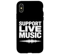 Soporte Música en vivo Banda local Música local Soporte Música en vivo Carcasa para iPhone X/XS