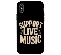 Soporte Música en vivo Banda local Música local Soporte Música en vivo Carcasa para iPhone X/XS