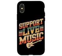 Soporte Música en vivo Banda local Música local Soporte Música en vivo Carcasa para iPhone X/XS