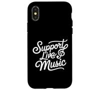Soporte Música en vivo Banda local Música local Soporte Música en vivo Carcasa para iPhone X/XS