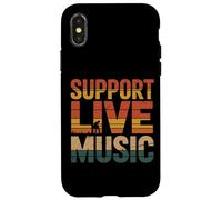 Soporte Música en vivo Banda local Música local Soporte Música en vivo Carcasa para iPhone X/XS