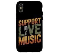 Soporte Música en vivo Banda local Música local Soporte Música en vivo Carcasa para iPhone X/XS
