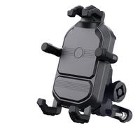 Soporte Navegación GPS Motocicleta Soporte Inalámbrico 15 W Teléfono Móvil Bicicleta Moto Cargador Absorción Impactos Bloqueo Luz Compatible Smartphones Navegación(Handlebar Stand)