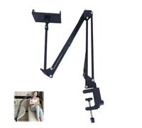 Soporte oculto para tablet para teléfono de cabecera retráctil, soporte ajustable plegable para tableta, soporte flexible para tablet compatible con dispositivos de 4 a 13 pulgadas (color: 1 unidad
