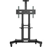 Soporte Onkron Tv Ruedas Para Television 40-70 Pulgadas, Carga Total 55,5 Kg, Vesa 100x100-600x400, Soporte Tv Pie Ajustable En Altura Con Estante,Base Pie Television Universal, Móvil, Negro Ts1551-B