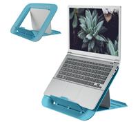 Soporte ordenador portátil ajustable Leitz Ergo Cosy, 80% plástico reciclado, azul