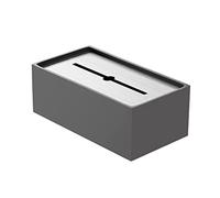 Soporte Organizador de Pañuelos Cubierta De Caja Pañuelos Metal Acero Inoxidable Soporte con Estilo para Baño, Dormitorio U Oficina Restaurantes y Oficinas(Dark Gray)