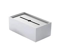 Soporte Organizador de Pañuelos Cubierta De Caja Pañuelos Metal Acero Inoxidable Soporte con Estilo para Baño, Dormitorio U Oficina Restaurantes y Oficinas(White)