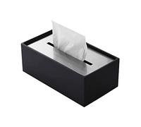 Soporte Organizador de Pañuelos Cubierta De Caja Pañuelos Metal Acero Inoxidable Soporte con Estilo para Baño, Dormitorio U Oficina Restaurantes y Oficinas(Black)