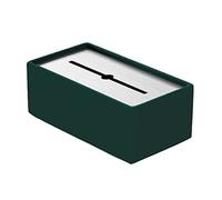 Soporte Organizador de Pañuelos Cubierta De Caja Pañuelos Metal Acero Inoxidable Soporte con Estilo para Baño, Dormitorio U Oficina Restaurantes y Oficinas(Dark Green)