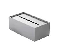 Soporte Organizador de Pañuelos Cubierta De Caja Pañuelos Metal Acero Inoxidable Soporte con Estilo para Baño, Dormitorio U Oficina Restaurantes y Oficinas(Light Gray)