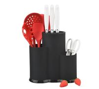 Soporte organizador de utensilios | Estante de almacenamiento para cubiertos de cocina, cuchara, tenedor y cortador, estante duradero para encimera, mesa de comedor, hogar y restaurante