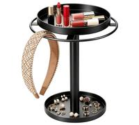 Soporte Organizador para Gafas de Sol | Rotación de 360° Acceso Rápido con Bandeja | Expositor Escritorio para Gafas | para Pendientes de Botón, Pendientes, Pulseras, Anillos, Tocador y Mesita de Noch