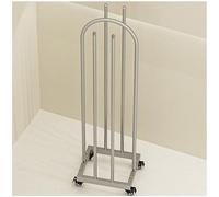 Soporte organizador para perchas de ropa, percha de madera portátil, apilador de perchas, soporte para perchas de ropa comercial, organizador de lavandería, soporte para perchas que ahorra espacio