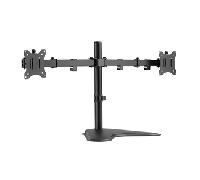 SOPORTE PANTALLA SOBREMESA 13"-32" DOBLE BRAZO SOPORTA 2 MONITORES VESA STANDARD HASTA 8KG 650123