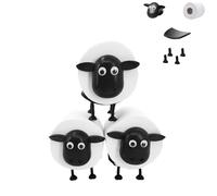 Soporte Papel higiénico de Oveja 3D,Juego de 3 portarrollos apilables con diseño Divertido,Porta Papel higiénico de pie para almacenaje en baño,Decor con almacenaje,Porta Rollos higiénicos para Aseo