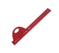 Soporte para 1 tubo antinieve - Para cubiertas planas: bitumen, chapa, tejas asfálticas (RAL 3004 Cereza)