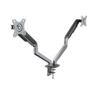 SOPORTE MESA TOOQ 2 PANTALLAS 17"-32" GRIS/NEGRO