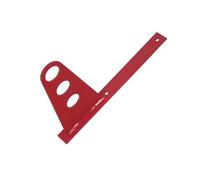 Soporte para 3 tubo antinieve - Para cubiertas planas: bitumen, chapa, tejas asfálticas (RAL 3004 Cereza)