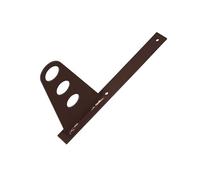 Soporte para 3 tubo antinieve - Para cubiertas planas: bitumen, chapa, tejas asfálticas (RAL 8017 Marrón)